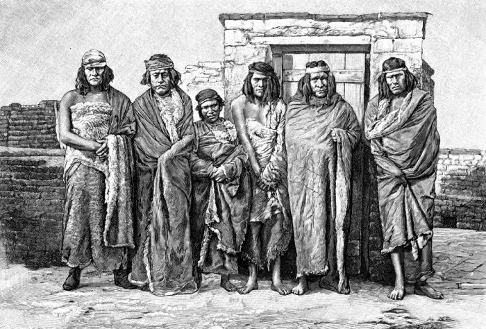 Framed Print : A group of Patagonians, Argentina, 1895 Framed Print : A group of Patagonians, Argentina, 1895