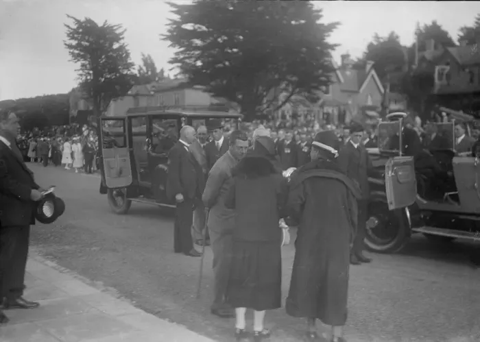 Framed Print : Group of people at an event, c1935. Creator: Kirk & Sons of Cowes