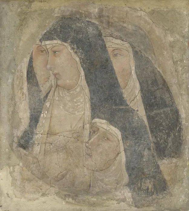 Framed Print : A Group of Four Poor Clares, ca 1340. Artist: Lorenzetti, Ambrogio (ca 1290-ca 1348) Framed Print : A Group of Four Poor Clares, ca 1340. Artist: Lorenzetti, Ambrogio (ca 1290-ca 1348)