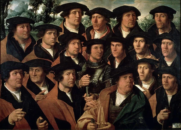 Group Portrait of the Amsterdam Shooting Corporation, 1532. Artist: Dirck Jacobsz