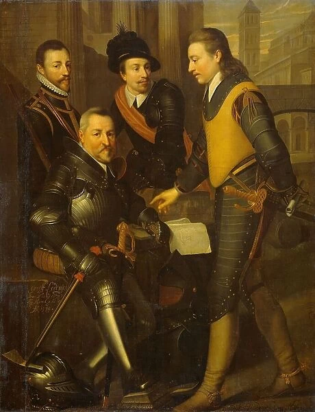 Group Portrait of the Four Brothers of William I, Prince of Orange: Jan, Hendrik... c1630. Creator: Wybrand Simonsz. de Geest the Elder
