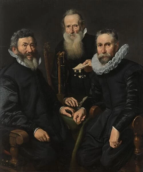 Group Portrait of an Unidentified Board of Governors, c.1625-c.1630. Creator: Thomas de Keyser
