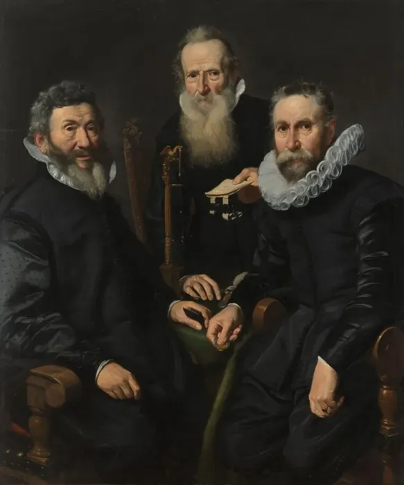 Framed Print : Group Portrait of an Unidentified Board of Governors, c.1625-c.1630. Creator: Thomas de Keyser Framed Print : Group Portrait of an Unidentified Board of Governors, c.1625-c.1630. Creator: Thomas de Keyser