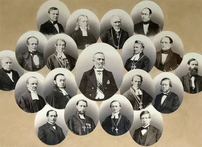 Framed Print : Group of portraits of the representatives of the Catholic church in Moscow, 1860s. Artist: Scherer Nabholz & Co Framed Print : Group of portraits of the representatives of the Catholic church in Moscow, 1860s. Artist: Scherer Nabholz & Co