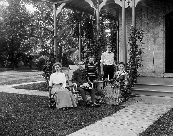 Group at Rio Vista, Grosse Ile, Mich. between 1900 and 1910. Creator: William H. Jackson