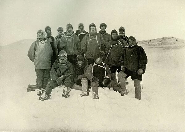 A Group of the Shore Party at the Winter Quarters, c1908, (1909)