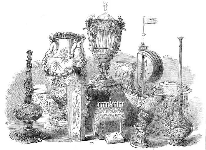 Framed Print : Group of Silver and Porcelain Rarities from the Sibthorp Collection, 1856. Creator: J. & A.W.. Group of Silver and Porcelain Rarities from the Sibthorp Collection, 1856. Creator: J. & A.W Framed Print : Group of Silver and Porcelain Rarities from the Sibthorp Collection, 1856. Creator: J. & A.W.. Group of Silver and Porcelain Rarities from the Sibthorp Collection, 1856. Creator: J. & A.W