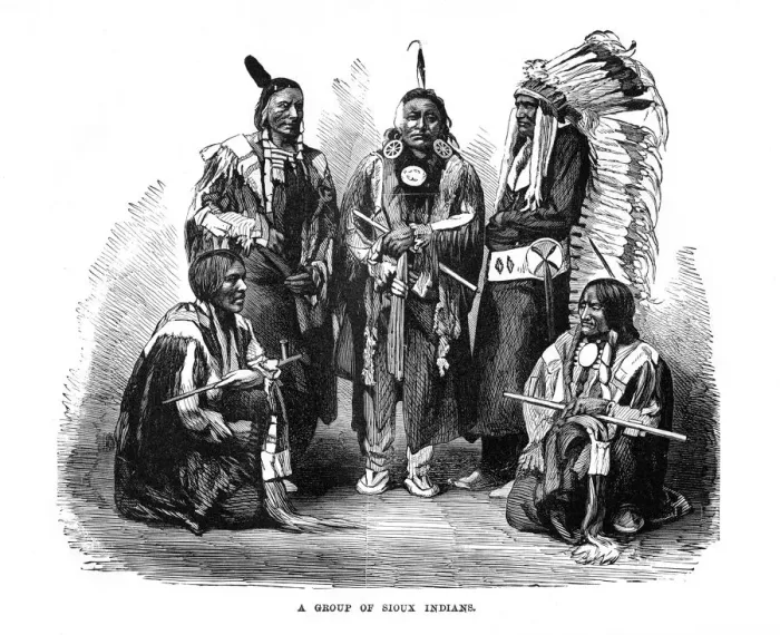 Framed Print : A Group of Sioux Indians, 1872 Framed Print : A Group of Sioux Indians, 1872