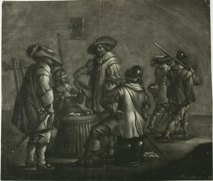 Framed Print : Group of Six Soldiers, n.d. Creator: Wallerant Vaillant Framed Print : Group of Six Soldiers, n.d. Creator: Wallerant Vaillant
