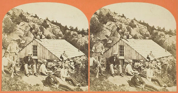 Group on Summit of the Mountain, 1869  /  1901. Creator: Anthony & Company