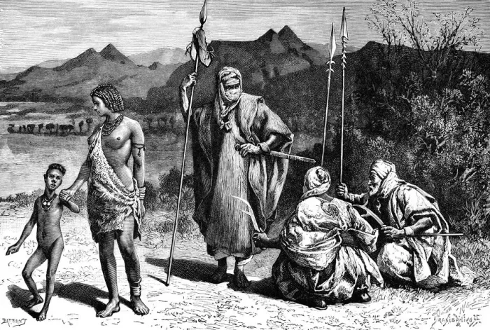 Framed Print : A group of Tibbus, North Africa, 1895. Artist: Ivan Pranishnikoff Framed Print : A group of Tibbus, North Africa, 1895. Artist: Ivan Pranishnikoff