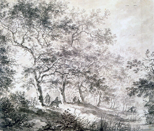 A Group of Trees at the Edge of Water, 1643. Artist: Jan Dirksz Both