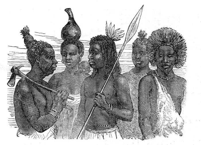 Framed Print : Group of Wanyamwezi, 1872. Creator: Unknown Framed Print : Group of Wanyamwezi, 1872. Creator: Unknown