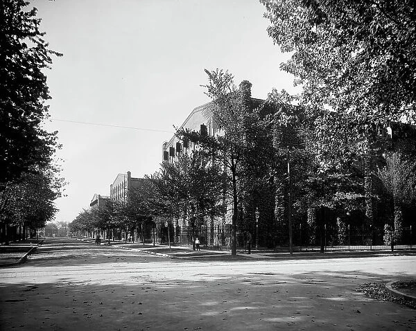 Group of warehouses, Walker distillery, Walkerville, Ont. between 1905 and 1915. Creator: Unknown