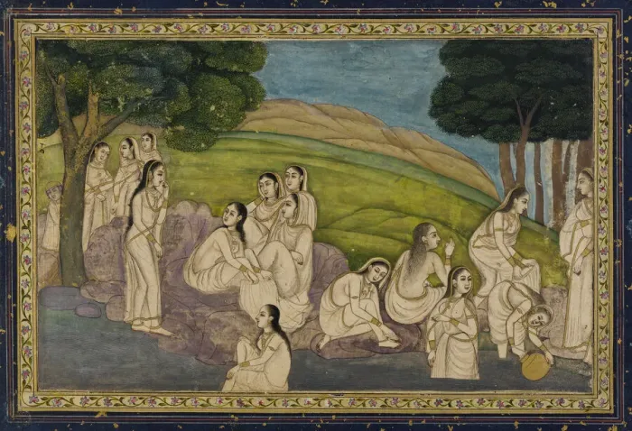 Framed Print : A group of women, bathing, 18th century. Creator: Unknown Framed Print : A group of women, bathing, 18th century. Creator: Unknown