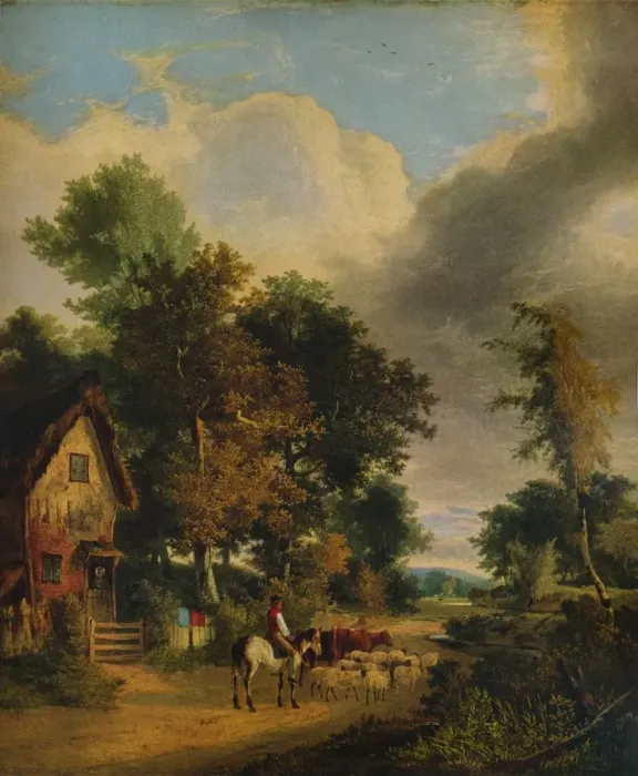 Framed Print : Grove Scene, Norwich, c1827, (1938). Artist: George Vincent Framed Print : Grove Scene, Norwich, c1827, (1938). Artist: George Vincent
