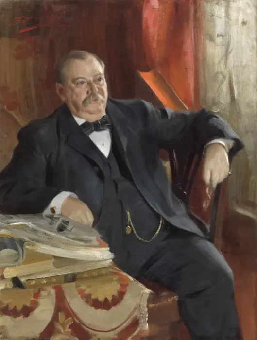 Framed Print : Grover Cleveland, 1899. Creator: Anders Leonard Zorn Framed Print : Grover Cleveland, 1899. Creator: Anders Leonard Zorn