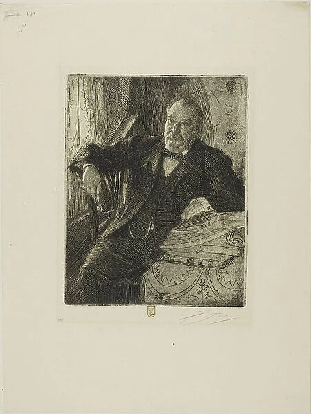 Grover Cleveland I, 1899. Creator: Anders Leonard Zorn