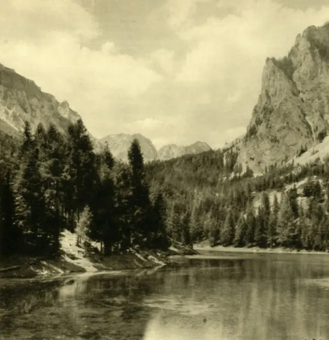 Framed Print : The Grüner See, Styria, Austria, c1935. Creator: Unknown Framed Print : The Grüner See, Styria, Austria, c1935. Creator: Unknown