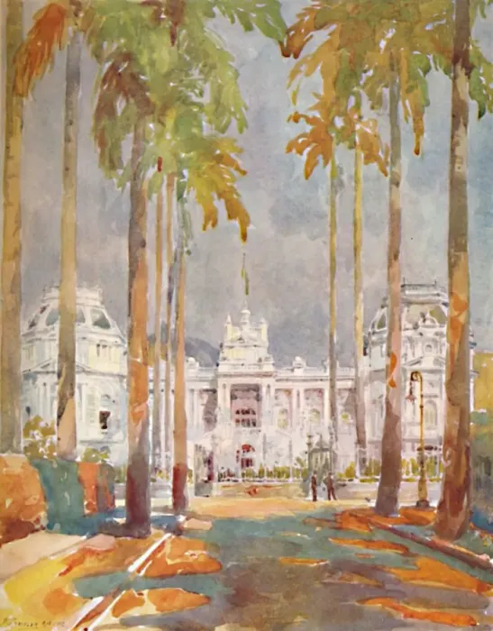 Framed Print : Guanabara Palace. - Residence of President Marshal Hermes da Fonseca, 1914