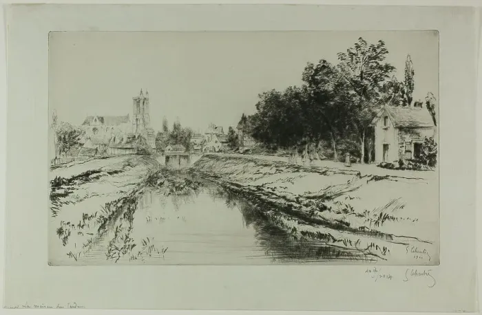 Framed Print : The Guard House, 1901. Creator: Gustave Leheutre Framed Print : The Guard House, 1901. Creator: Gustave Leheutre