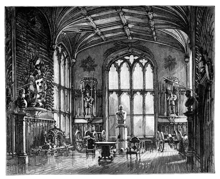 Framed Print : The Guard Room, Windsor Castle Framed Print : The Guard Room, Windsor Castle