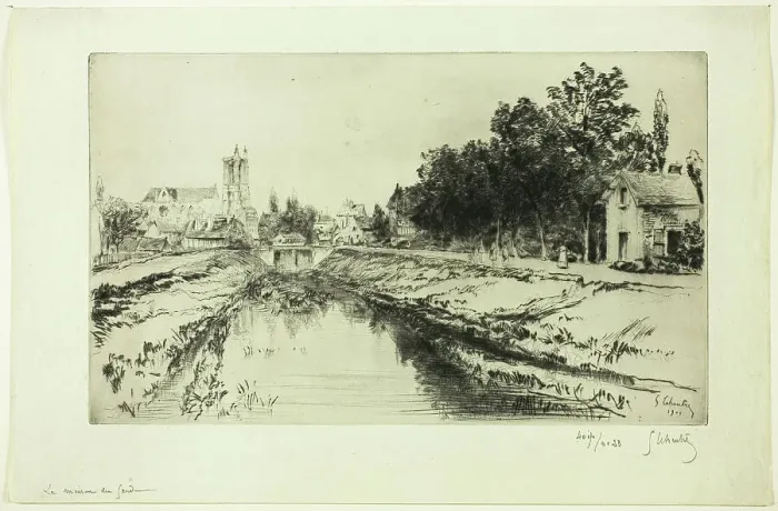 Framed Print : Guardhouse, 1901. Creator: Gustave Leheutre Framed Print : Guardhouse, 1901. Creator: Gustave Leheutre
