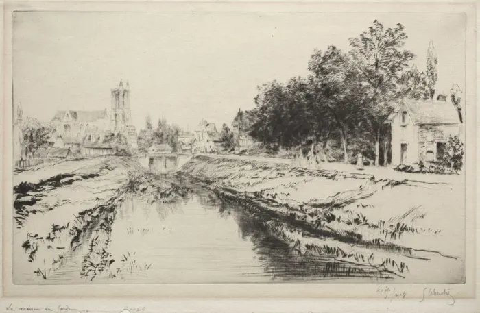 Framed Print : The Guardhouse, Troyes, 1901. Creator: Gustave Leheutre (French, 1861-1932) Framed Print : The Guardhouse, Troyes, 1901. Creator: Gustave Leheutre (French, 1861-1932)
