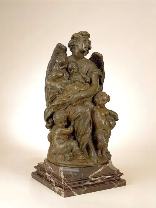 Framed Print : Guardian Angel: Study for Monument Commemorating Queen Victorias Grandchildren