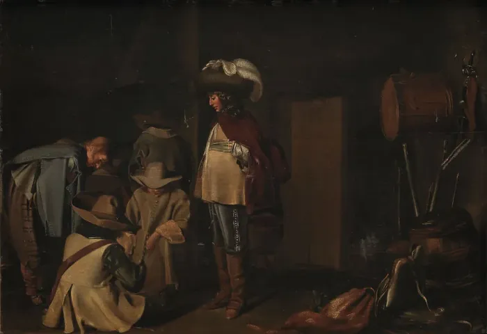 Framed Print : A Guardroom, 1616-1673. Creator: Anthonie Palamedesz Framed Print : A Guardroom, 1616-1673. Creator: Anthonie Palamedesz