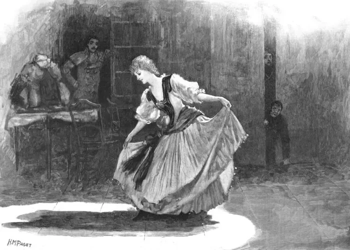 Framed Print : The Guards Burlesque Fra Diavolo'at the Chelsea Barracks;'Zerlina'(Miss Rose Hawdon... 1890. Creator: Unknown) Framed Print : The Guards Burlesque Fra Diavolo'at the Chelsea Barracks;'Zerlina'(Miss Rose Hawdon... 1890. Creator: Unknown)