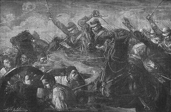 The Guards Charging the Guns at Kassassin, c1882