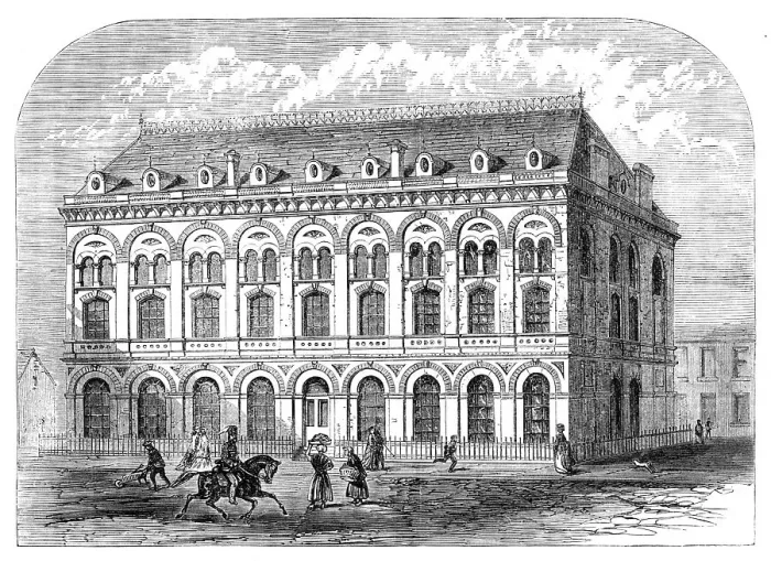 Framed Print : The Guards Institute, Carlisle-Place, Pimlico, 1868. Creator: Unknown Framed Print : The Guards Institute, Carlisle-Place, Pimlico, 1868. Creator: Unknown