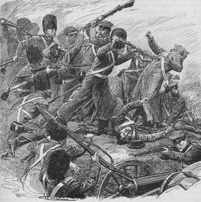 Framed Print : Once More The Guards Returned, And With Irresistible Energy Drove Them Out, 1902 Framed Print : Once More The Guards Returned, And With Irresistible Energy Drove Them Out, 1902
