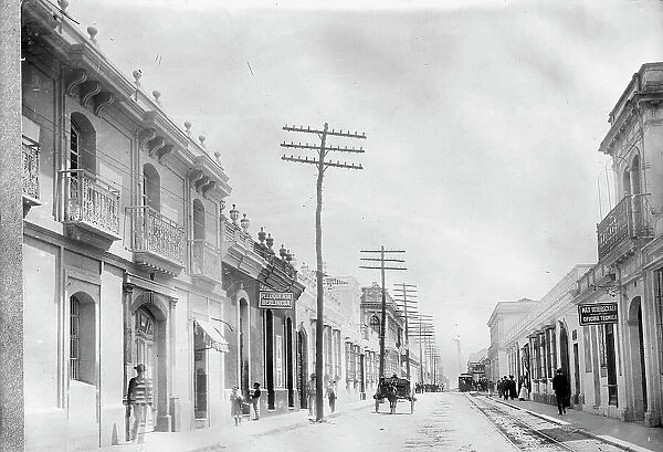 Guatemala - Street Scene, Guatemala City, 1911. Creator: Harris & Ewing. Guatemala - Street Scene, Guatemala City, 1911. Creator: Harris & Ewing