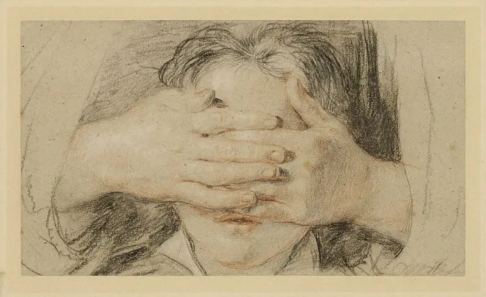Framed Print : Guess My Name, 1821. Creator: David Wilkie Framed Print : Guess My Name, 1821. Creator: David Wilkie