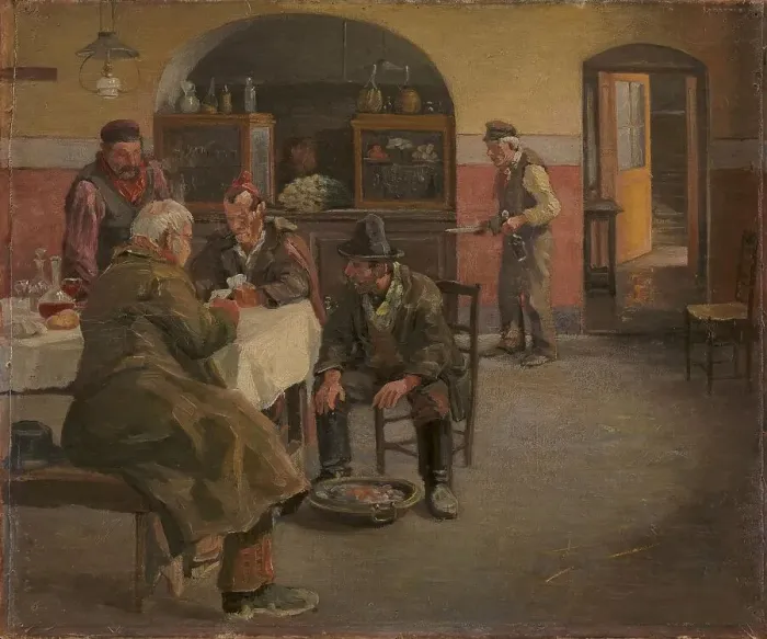 Framed Print : The guest house in Sora, 1883. Creator: Theodor Esbern Philipsen Framed Print : The guest house in Sora, 1883. Creator: Theodor Esbern Philipsen