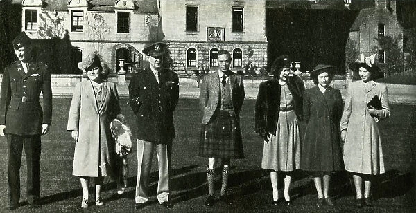 Guests at Balmoral, October 1946, (1947). Creator: Unknown