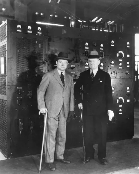 Framed Print : Guglielmo Marconi and David Sarnoff, 1933 Framed Print : Guglielmo Marconi and David Sarnoff, 1933