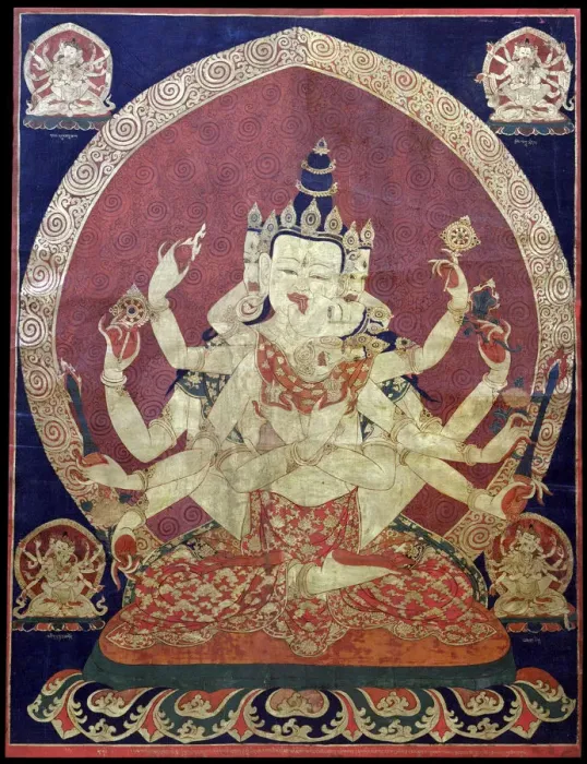 Framed Print : Guhyasamaja Akshobhyavajra (Thanka), 17th century Framed Print : Guhyasamaja Akshobhyavajra (Thanka), 17th century