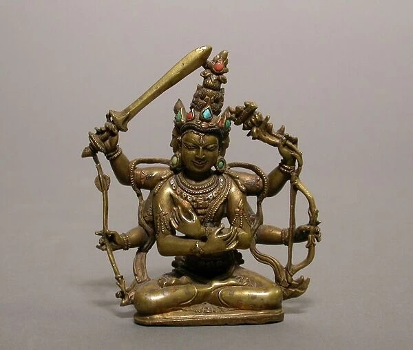 Guhyasamaja Manjuvajra, an Esoteric Form of Bodhisattva Manjushri, Pala period