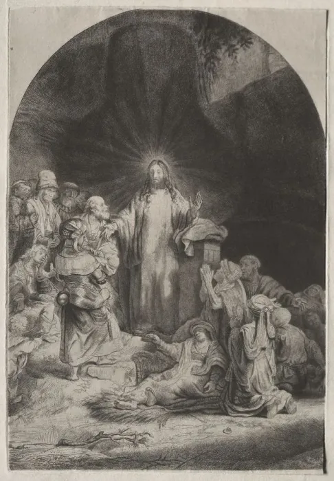Framed Print : The Hundred Guilder Print, c. 1649. Creator: Rembrandt van Rijn (Dutch, 1606-1669)