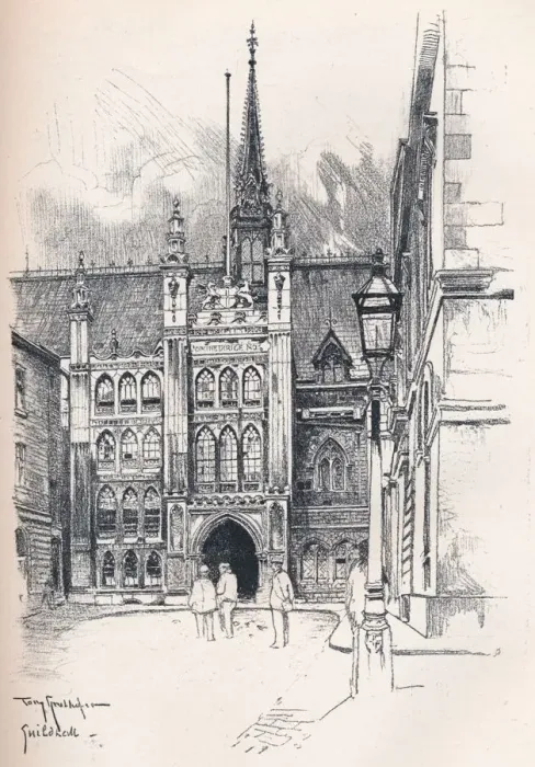 Framed Print : Guildhall, c1902. Artist: Tony Grubhofer Framed Print : Guildhall, c1902. Artist: Tony Grubhofer