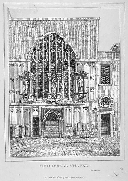 Guildhall Chapel, City of London, 1800