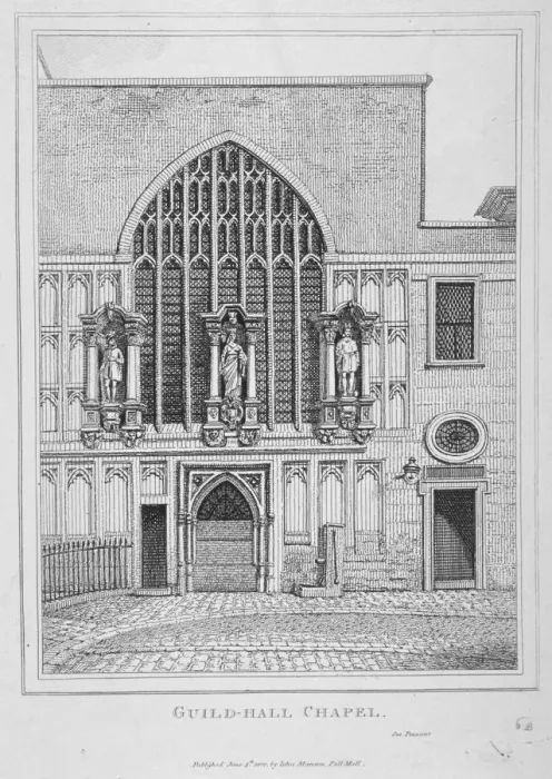 Framed Print : Guildhall Chapel, City of London, 1800 Framed Print : Guildhall Chapel, City of London, 1800