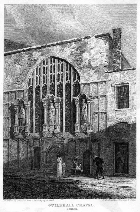Framed Print : Guildhall Chapel, City of London, 1815. Artist: H Hobson Framed Print : Guildhall Chapel, City of London, 1815. Artist: H Hobson