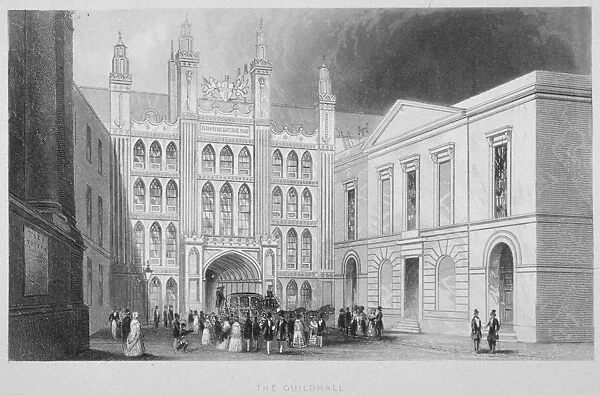 The Guildhall, City of London, 1847. Artist