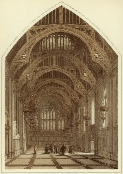 Framed Print : Guildhall interior, City of London, 1886. Artist: William Griggs Framed Print : Guildhall interior, City of London, 1886. Artist: William Griggs
