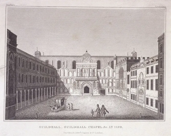 Framed Print : Guildhall, London, 1788. Artist: Robert Blemmell Schnebbelie Framed Print : Guildhall, London, 1788. Artist: Robert Blemmell Schnebbelie