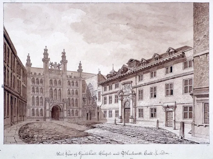 Framed Print : Guildhall, London, 1820. Artist: John Chessell Buckler Framed Print : Guildhall, London, 1820. Artist: John Chessell Buckler